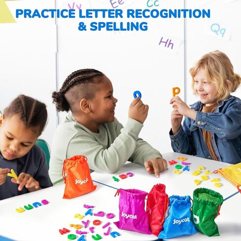 Magnetic Letters, 312 Pieces Lowercase Alphabet Fridge Magnets, ABC Magnets for Toddlers Kids, Educational Learning Plastic Letters Set for Kindergarten Classroom in Kuwait