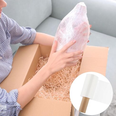 Wrap Plastic Film with Handle, Stretch wrap film, Plastic Bags for Ice Tattoo, Industrial Clear Plastic Wrap for Pallet Wrap Moving Supplies Stretch Wrap (4.7 Inch x 492 Ft) in Saudi Arabia