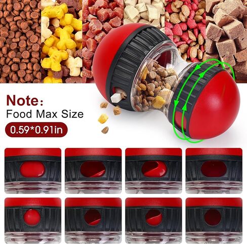 Dog Treat Toy, Interactive Treat Dispensing Dog Toys, Adjustable and Durable Dog Puzzle Toy for Small/Medium/Large Breed Dogs to Keep Them Busy in Kuwait