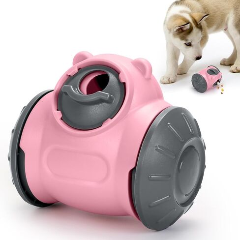 Dog Treat Toy, Interactive Treat Dispensing Dog Toys, Adjustable and Durable Dog Puzzle Toy for Small/Medium/Large Breed Dogs to Keep Them Busy in Kuwait