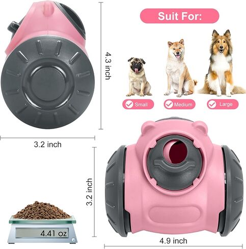 Dog Treat Toy, Interactive Treat Dispensing Dog Toys, Adjustable and Durable Dog Puzzle Toy for Small/Medium/Large Breed Dogs to Keep Them Busy in Kuwait