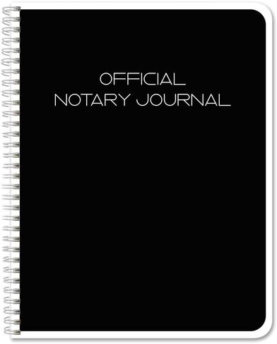 BookFactory Official Notary Journal/Log Book 96 Pages 8.5" X 11" 46 of 50 State Journal of Notarial Acts, Wire-O, (LOG-096-7CW-PP-(Notary)) in Saudi Arabia