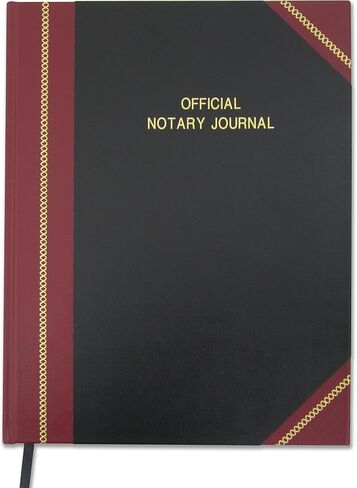 BookFactory Official Notary Journal/Log Book 96 Pages 8.5" X 11" 46 of 50 State Journal of Notarial Acts, Wire-O, (LOG-096-7CW-PP-(Notary)) in Saudi Arabia