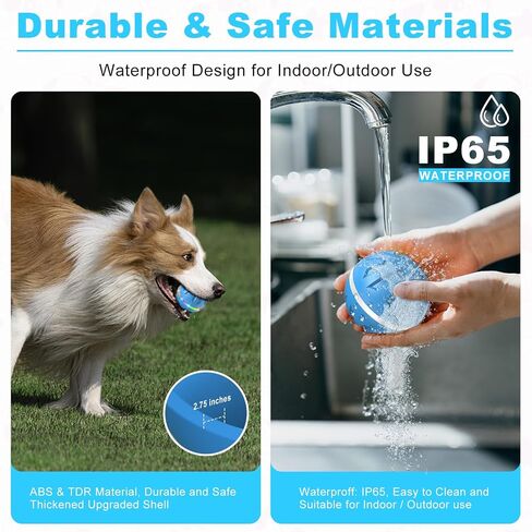 Interactive Dog Toys Ball Ultra Ball Dog Toy, Active Rolling Ball with Remote Control LED Lights, Durable Rubber Peppy Pet Ball for Medium Large Dogs Boredom, Automatic Moving, 3.2-in Green in Saudi Arabia