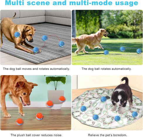 Interactive Dog Toys Ball Ultra Ball Dog Toy, Active Rolling Ball with Remote Control LED Lights, Durable Rubber Peppy Pet Ball for Medium Large Dogs Boredom, Automatic Moving, 3.2-in Green in Saudi Arabia
