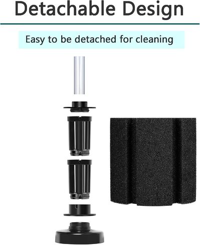 AQUANEAT Aquarium Sponge Filter Breeding Fry Betta Shrimp Nano Fish Tank 4pcs (Large up to 60Gal) in Saudi Arabia
