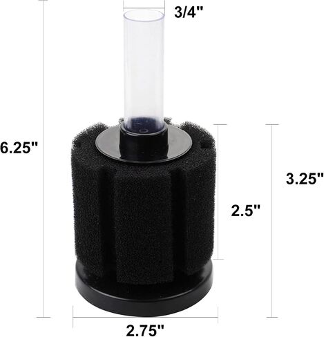 AQUANEAT Aquarium Sponge Filter Breeding Fry Betta Shrimp Nano Fish Tank 4pcs (Large up to 60Gal) in Saudi Arabia