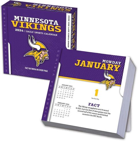 Turner Sports Minnesota Vikings 2025 Box Calendar (25998053047) in Saudi Arabia