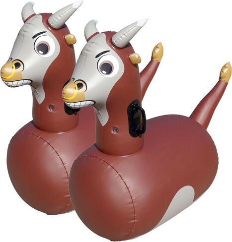 Hearthsong Hop N Go Inflatable Unicorn Riding Bouncy Hopping Toys for Kids Ages 5+ - Ride On Bouncer Animal Hopper Jumping Toys for Outdoor Games in Saudi Arabia