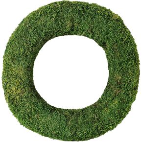 SuperMoss (21626 Preserved SheetMoss Wreath in Green - 12" Wide Round