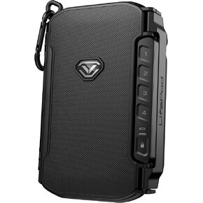 VAULTEK LifePod X Micro Weatherproof Electronic Lockbox Secure Travel Case Rugged Mini Portable Case with Backlit Keypad (Covert Black)
