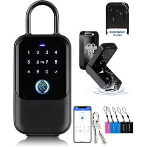 [New] Smart Lock Box,CATCHFACE Key Lock Box Wireless Smart Key Lockbox Electronic Lock Box App,Share eKey Smart Key Lock Box Wall Mount and Door Handle Home Realtor Office Home Warehouse