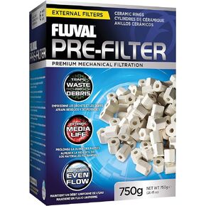 Fluval Pre-Filter Media, Mechanical Filter Media for Aquariums, Ceramic Rings, 26.45 oz., A1470