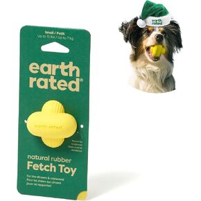 Earth Rated Dog Ball, Interactive Fetch Toy for Small, Medium, and Large Breeds, Comes in Multiple Sizes, Made with Natural Rubber, Perfect for Indoor and Outdoor Use, Medium, Yellow