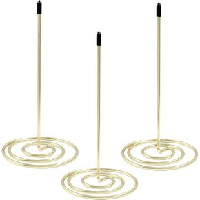 Piutouyar 3 Pack Gold Receipt Holder Spike, Stainless Steel Memo Holder Spike Bill Fork Ticket Spike Receipt Spike Restaurant Ticket Holder Check Spindle Paper Holder Spike