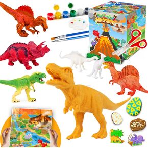 FUNZBO Shark Fish Toys Painting Kits for Kids Art Supplies, Sea Animal Sea Creatures Ocean Toys, Arts and Crafts for Kids Toddlers Boys Girls Ages 3-12