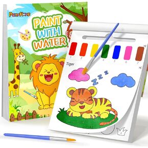 PERRYHOME Paint with Water Coloring Books for Kids,Mess Free Toddler Watercolor Painting Set,Animal Arts and Crafts Toys-Birthday Christmas Gifts for Toddlers Girls Ages 3 4 5 6 7 8