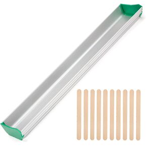 Caydo 16 Inch Aluminum Emulsion Scoop Coater with 10 PCS Wooden Sticks for Silk Screen Printing