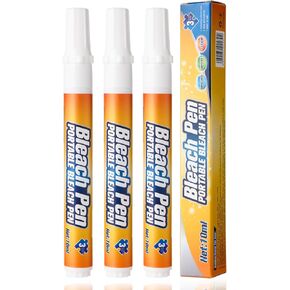 Bleach Pen, 2024 New Bleach Pen, 3PCS Bleach Pen for Clothing, More effective stain removal,Travel Size Toiletries,Travel Essentials.