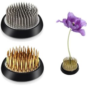 zynzelor Flower Frogs Round Flower Arrangers Pin Holder Floral Frogs Vase Metal Arrangements Fixed Tool for Vase Flower DIY Craft Home