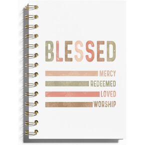 Inspirational Christian Notebook - Christian Gifts Journal, Daily Prayer Journal, Spiral Bible Notebook, Christian Gifts Journal, Spiritual Journal for Women, 5.5x8.3 Inches