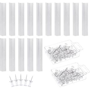 PATIKIL 6 Inch Layout Block System for Stained Glass Panels, 16pcs Stained Glass Supplies with 100 Push Pins for Stained Glass Making Craft