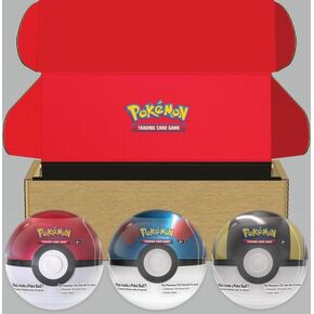 Pokémon TCG: Poké Ball Tin 3-Pack Bundle 2024- Poké Ball, Great Ball, Ultra Ball. AMAZON EXCLUSIVE (Includes 9 Scarlet & Violet Booster Packs + Stickers)