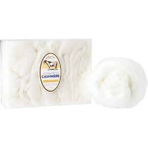 Pure Cashmere Fiber (2 oz.) Roving for Spinning and Felting