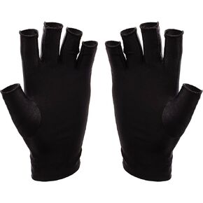 SUNUV LED Gloves for Gel Nails, UPF 50+ Anti UV Gloves for Gel Nail Lamp, Professional UV Gloves for Nail Techs