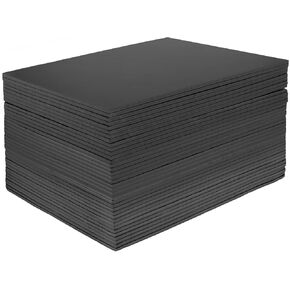 SHEUTSAN 36PCS 13.78 x 11 Inch Black Foam Board, 3/16 Inch Thick Foam Core Backing Boards, Polystyrene Poster Board for DIY, Art Project