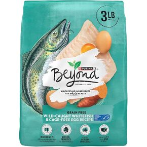 Purina Beyond Grain Free, Natural Dry Cat Food, Simply Grain Free Wild Caught Whitefish & Cage Free Egg Recipe - 3 lb. Bag