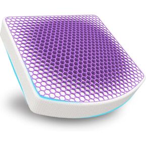 TPE Seat Cushion for Wheelchair Long Sitting,High Resilience Foam+TPE Chair Cushions for Office Chair and Truck Drivers.Back, Sciatica, Hip, Tailbone Pain Relief Cushion.