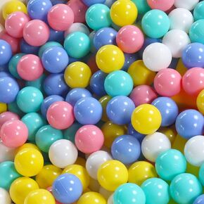 100 Pack Balls for Ball Tent, BPA Free Colorful Plastic Balls Baby Play Balls for Ball Pit, Bounce House, Baby Pool & Playhouse in Kuwait