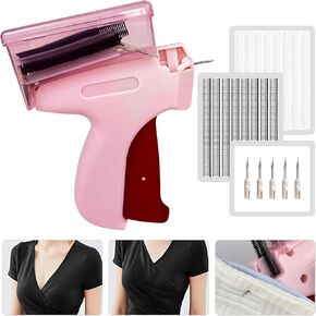 Stitch Gun,Quick Clothing Fixer,Mini Stitch Sewing,Handheld Stitch Gun for Clothes,Tagging Gun for Clothing with 5 Needles,1000 Black and 1000 White Fasteners