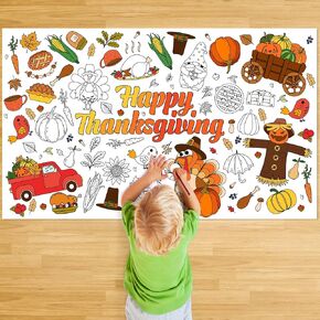 Giant Coloring Poster for Kids - Tablecloths Banner Party Decorations: 32.7 x 53.9 Inch,Xmas Holiday Party Favors,Walls Backdrop Decor,Crafts,Gift,Games & Activities, Waterproof (Christmas)