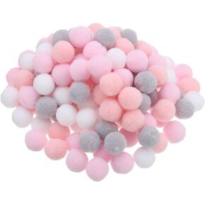 PATIKIL 0.6 in Pom Poms for Crafts, 150Pcs Fuzzy Pastel Pom Pom Balls for Art Supplies DIY Creative Craft Material Handicraft Decorations, Orange, Yellow, White