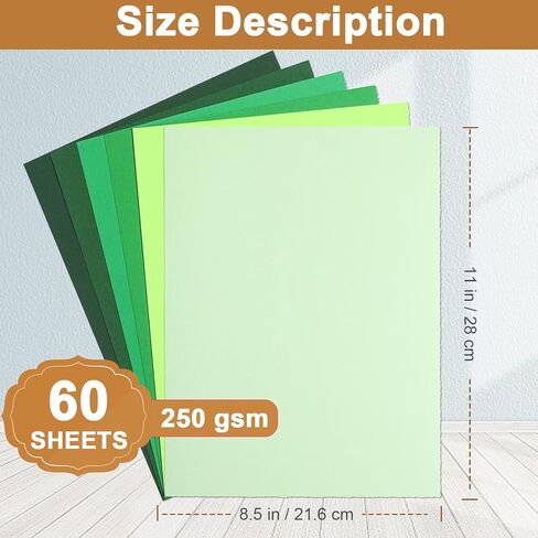 60 Sheets White Shimmer Cardstock 8.5 x 11 Inch, 250gsm/92lb Heavyweight Paper for DIY Card Making, Greeting Card, Business Cards, Office Printing, Certificates Paper in Saudi Arabia