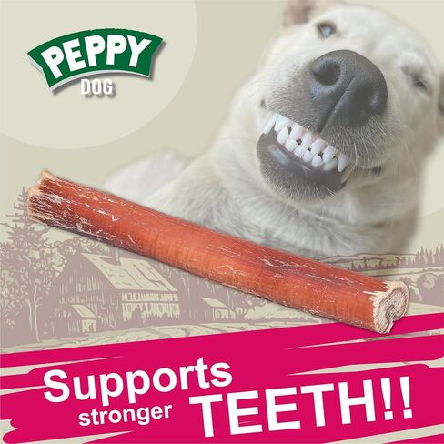 Bully Sticks for Dogs 20 Count (Pack of 1) 6 inch | Premium Beef Pizzle | 100% Beef Dog Treats | Bully Pizzle | All Natural Dog Chews | Beef Snaks for Dog | Bully Sticks Easy to Digest in Saudi Arabia