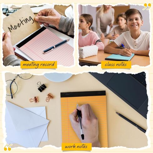 Fuutreo 12 Pcs 5" x 8" Legal Pad Writing Notepads 50 Sheets Small Legal Pad Narrow Ruled Multiple Color Lined Paper for School College Office Supplies Work (Macaron Colors) in Kuwait