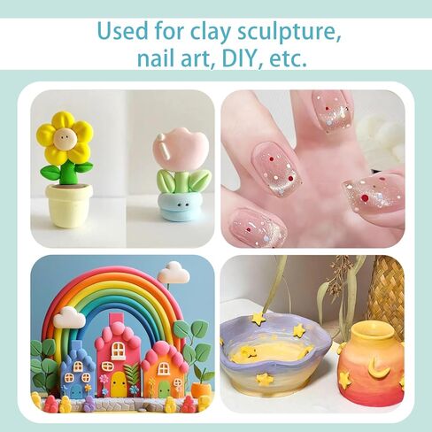 Silicone Sculpting Tools, Pottery Tools, Clay Tools, Clay Sculpting Tools, Clay Tools Sculpting with 15 PCS Modeling Dotting Tool, Embossing Tool for Modeling, Nail, Painting in Saudi Arabia