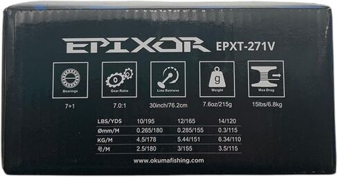 Okuma Epixor Lowprofile Baitcaster Reel in Kuwait