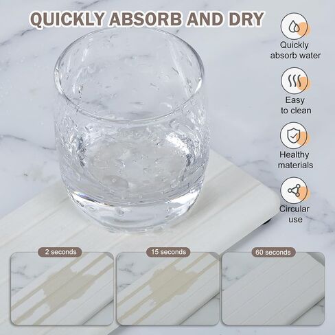 6PCS Fast Drying Diatomite Stone Sink Tray, Stone Drying Tray for Bathroom Counter, Stone Soap Tray for Kitchen Sink, Water Absorbing Coasters, Diatomite Soap Dish, Water Absorbing Stone Tray for Sink in Saudi Arabia