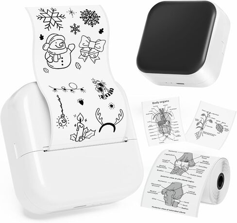 Phomemo Print Pods Mini Printer- Sticker Printer M02X Inkless Pocket Printer Blutooth Thermal Portable Sticker Maker Machine for Study, DIY Scrapbook, Photos, Green in Saudi Arabia