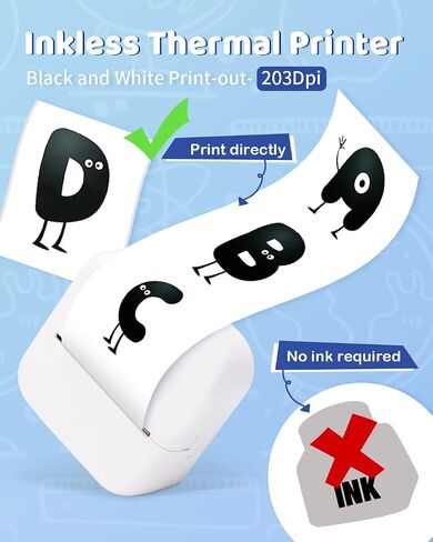 Phomemo Print Pods Mini Printer- Sticker Printer M02X Inkless Pocket Printer Blutooth Thermal Portable Sticker Maker Machine for Study, DIY Scrapbook, Photos, Green in Saudi Arabia