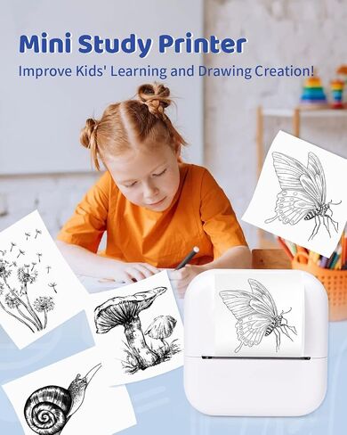 Phomemo Print Pods Mini Printer- Sticker Printer M02X Inkless Pocket Printer Blutooth Thermal Portable Sticker Maker Machine for Study, DIY Scrapbook, Photos, Green in Saudi Arabia