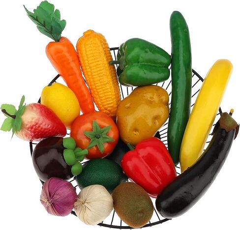 11 PCS Fake Vegetable Artificial Plastic Fruit Lifelike Model Display Faux Centerpieces Realistic Props Decoration Home Festival Christmas in Kuwait