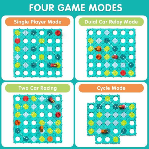 Logic Road Builder Kids Toys, Large Puzzle Stem Board Games for 4 5 6 7 Year Old Boys Girls, Educational Montessori Toys Birthday Gifts for Age 4-8 Year Old in Kuwait