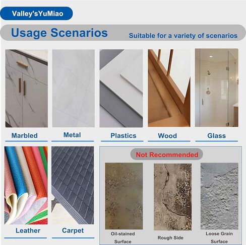 Valley'sYuMiao 2Rolls, Nano Double Sided Mountinging Tape, Adhesive-self Heavy Duty Tape, 2 Sides Sticky Tack Tape for Painted Walls AC Hanging Clear, 0.6in×10fts, 20fts Total Long in Kuwait