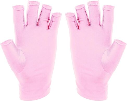 SUNUV LED Gloves for Gel Nails, UPF 50+ Anti UV Gloves for Gel Nail Lamp, Professional UV Gloves for Nail Techs in Kuwait