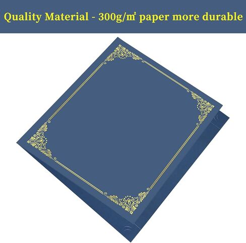 Certificate Holders(30 Pcs), Diploma Holder Gold Foil Border, Diploma Cover 8.5" x 11" for Certificate Paper,Document,Award certificates,citizenship Certificate,Black in Saudi Arabia